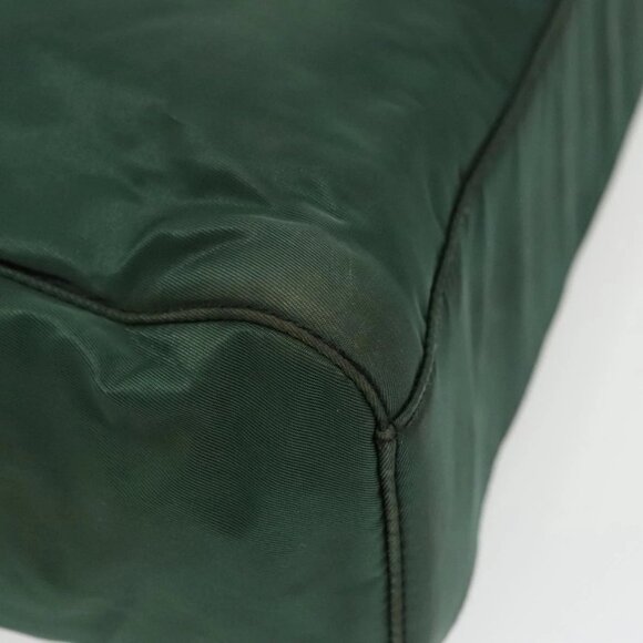 PRADA Hand Bag Nylon Green Auth fm4152 - Picture 4 of 16